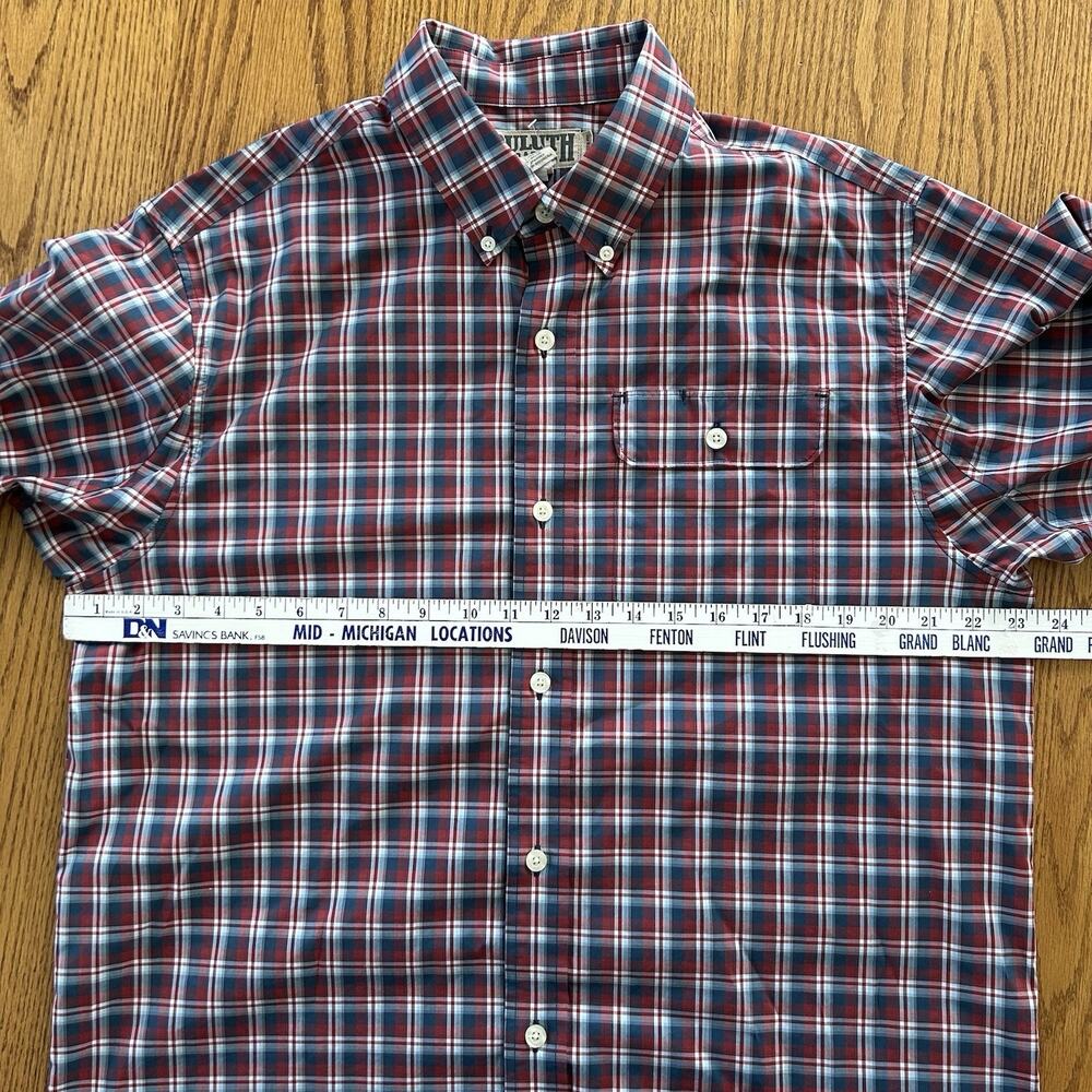 Duluth Free Swinging Flannel Cotton Shirt + Plaid Button Down Mens Medium - Picture 8 of 8
